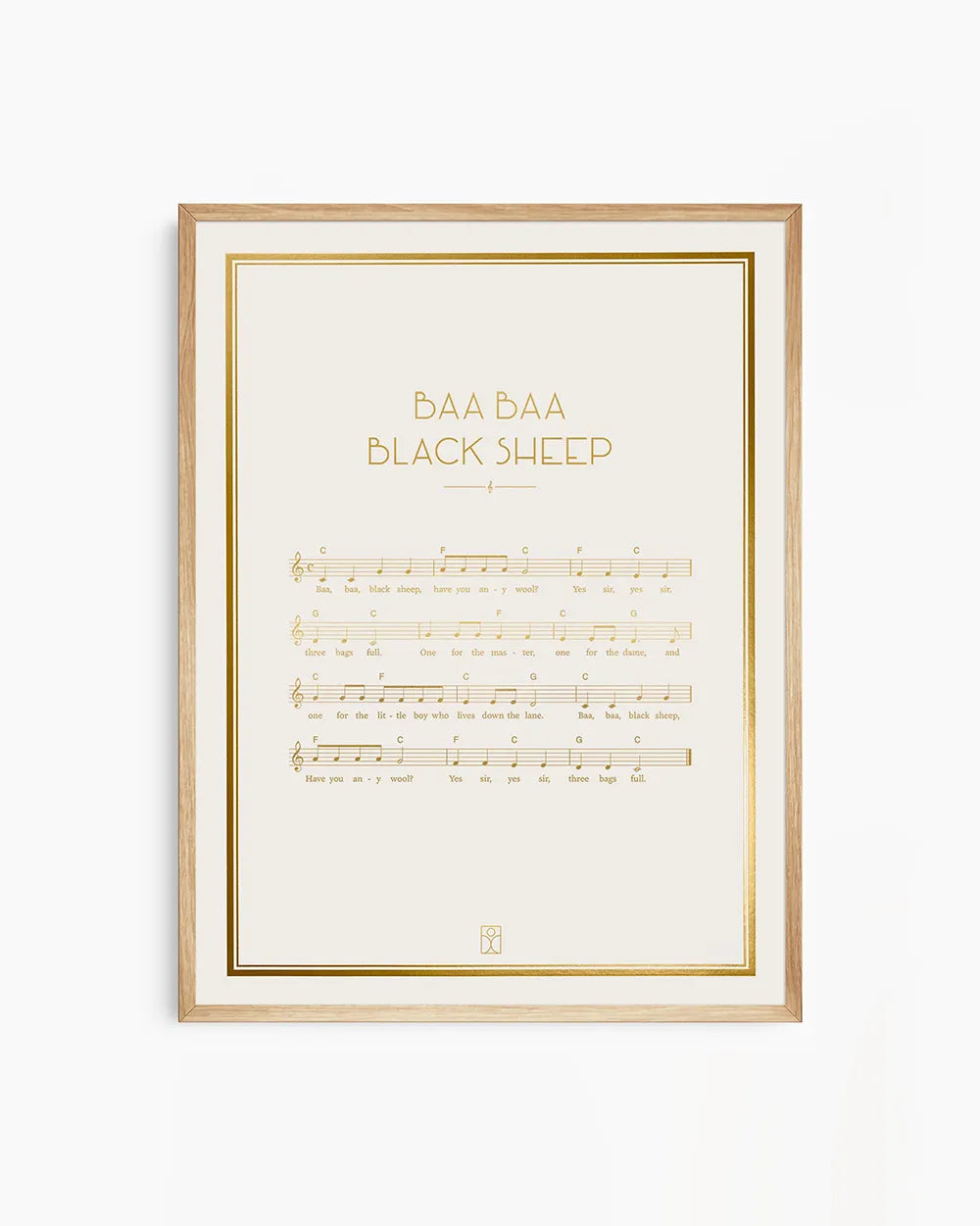 Wall poster featuring lyrics from a song that brings back memories