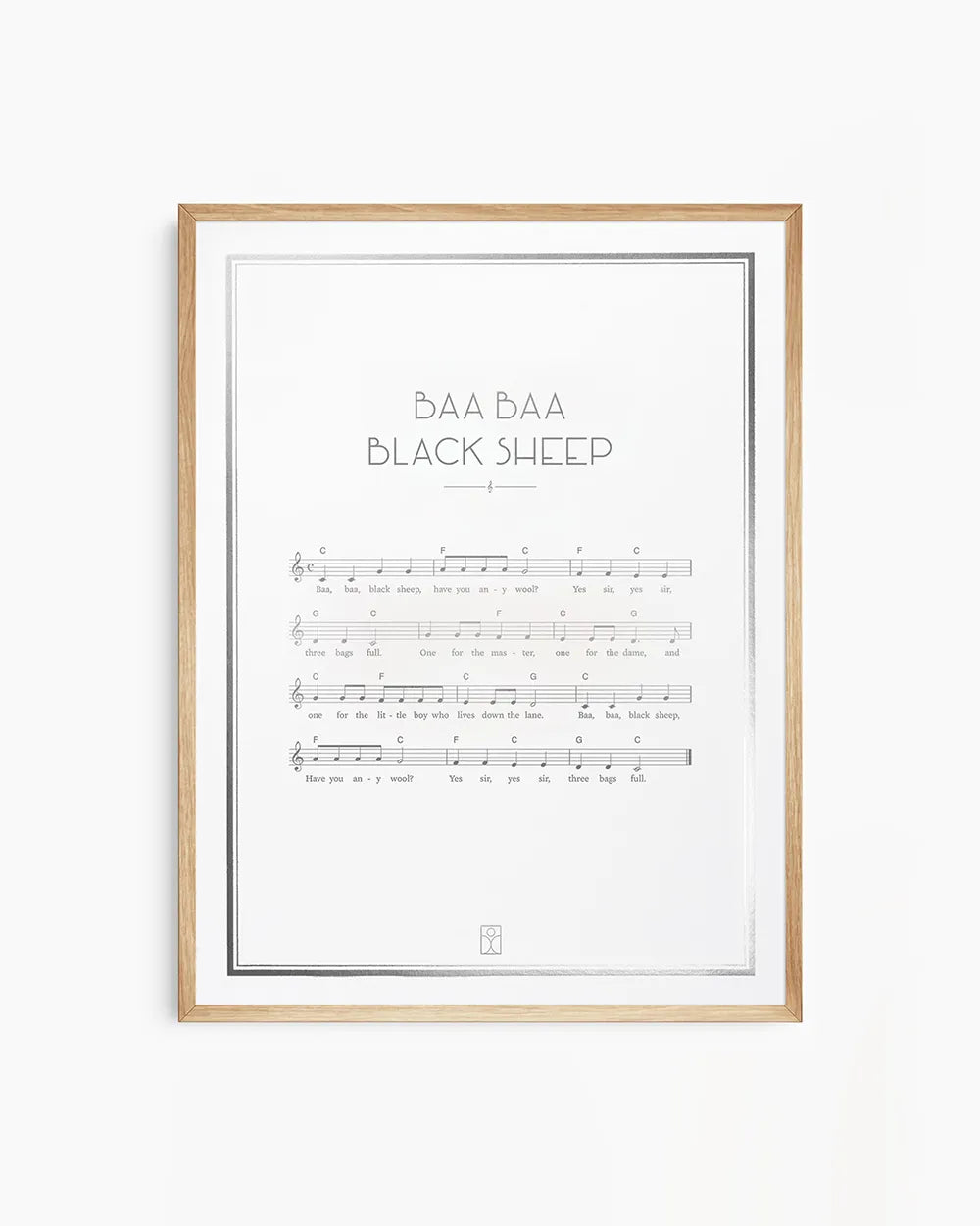 Nursery wall art inspired by traditional children’s songs