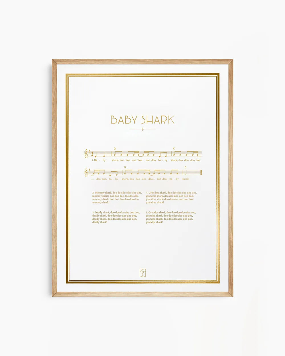 Baby Shark Note Poster 