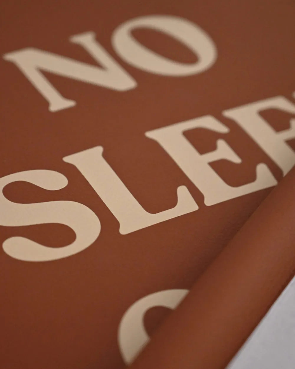 Stylish wall banner with soft beige tones and delicate typography