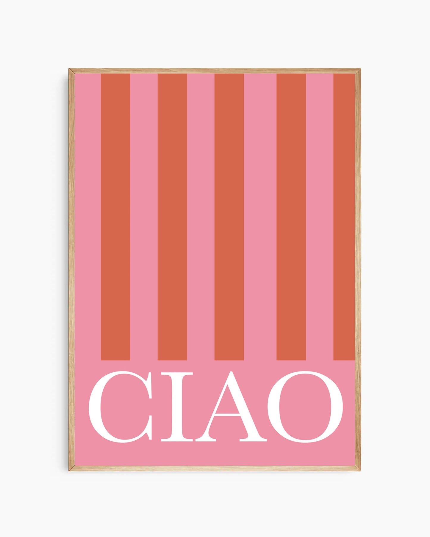 Ciao Stripes Poster