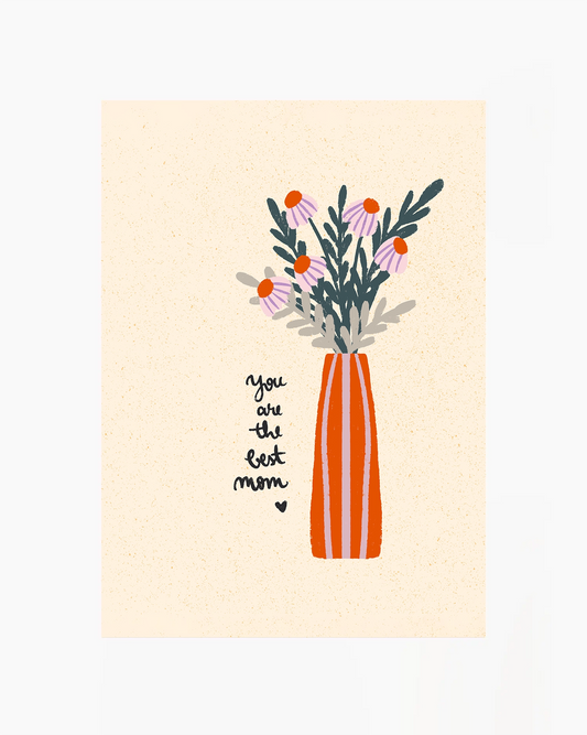 Best Mom Flower Vase