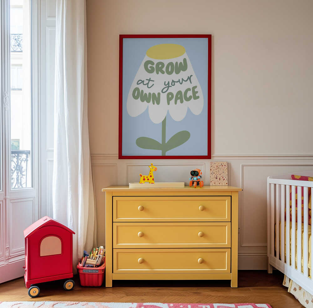 Grow At Your Pace Poster