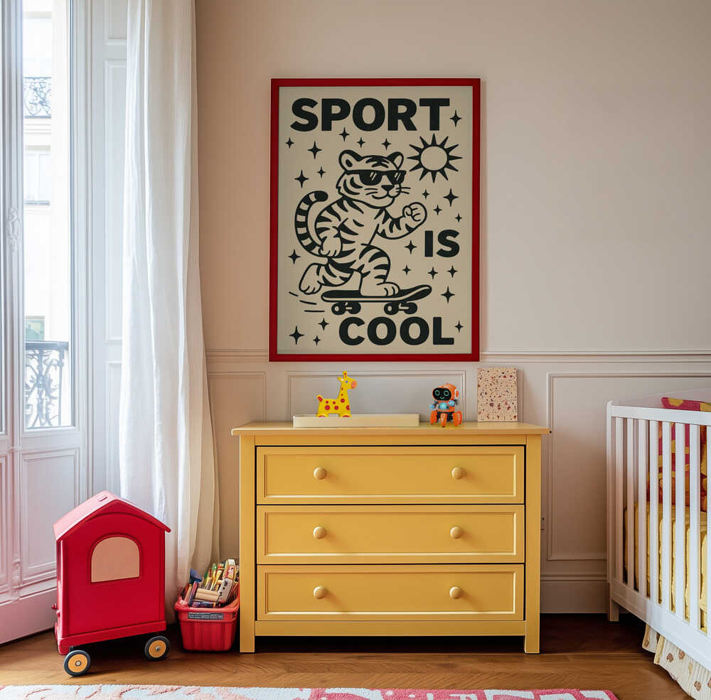 Skating Tiger Vibes Poster