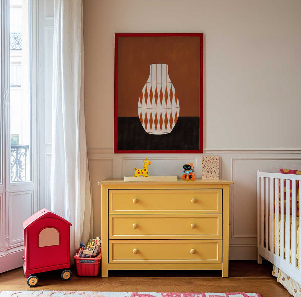 Terracotta Vase Poster