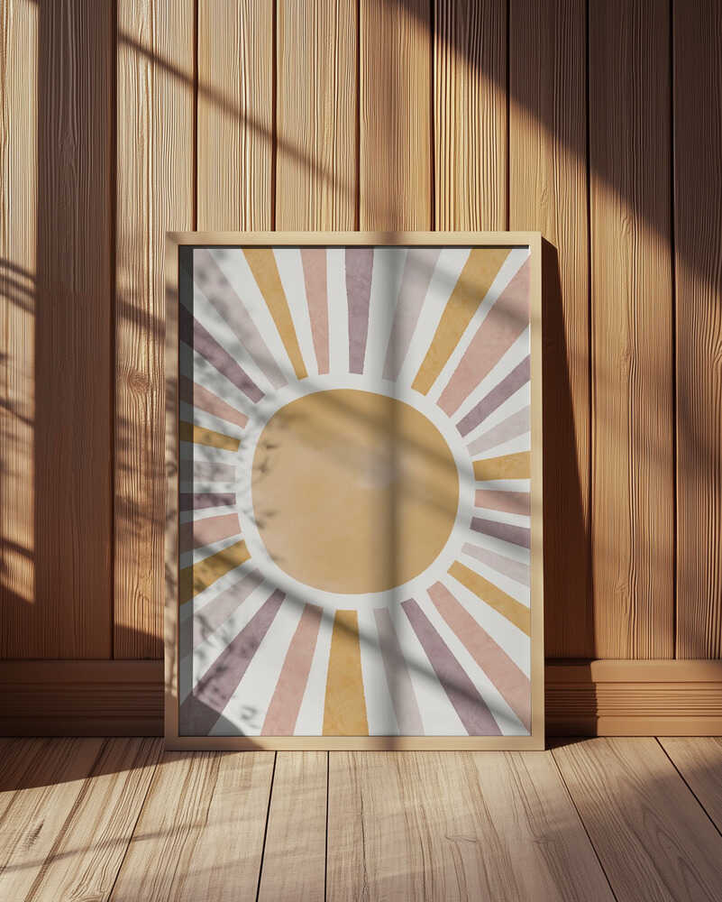 Watercolor Sun Poster