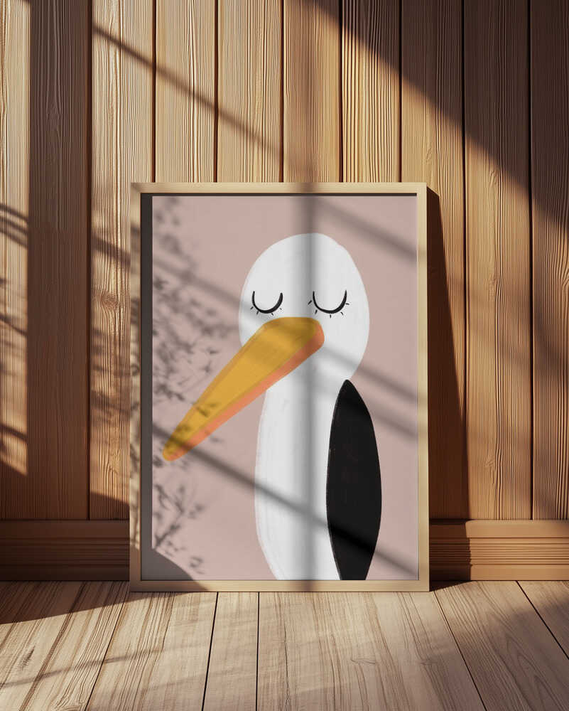 Peaceful Stork Poster