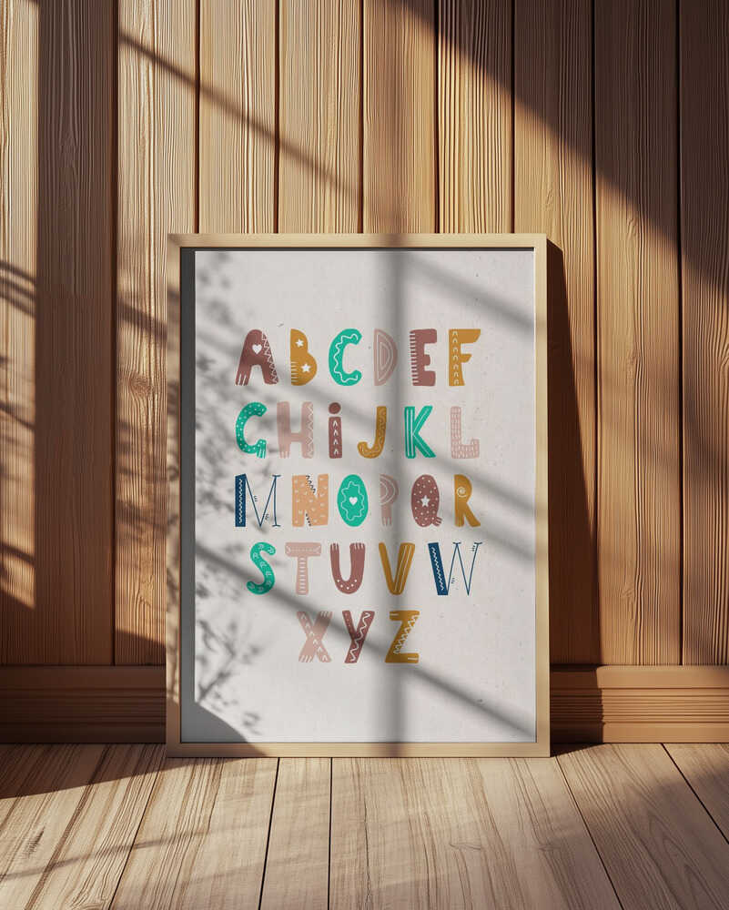 Whimsical Alphabet Poster