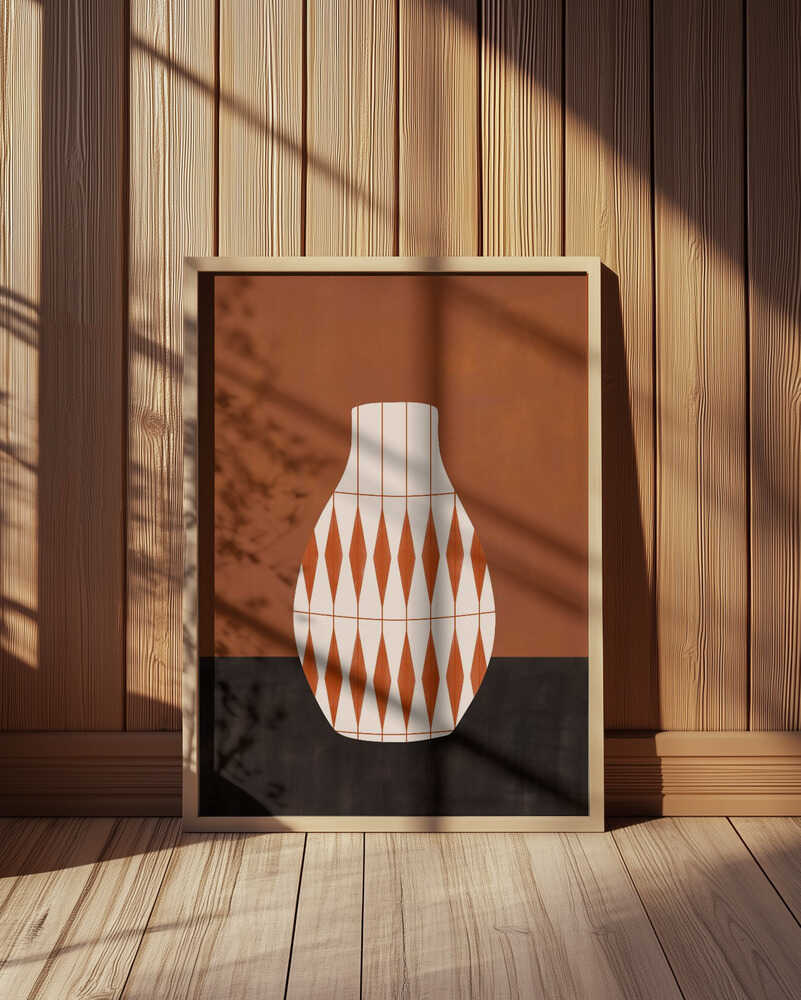Terracotta Vase Poster