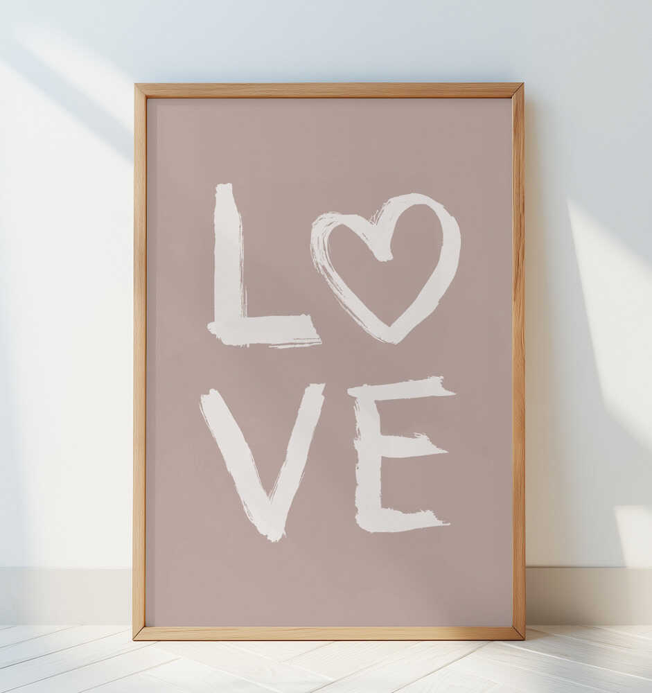 LOVE Toothy Pink Poster