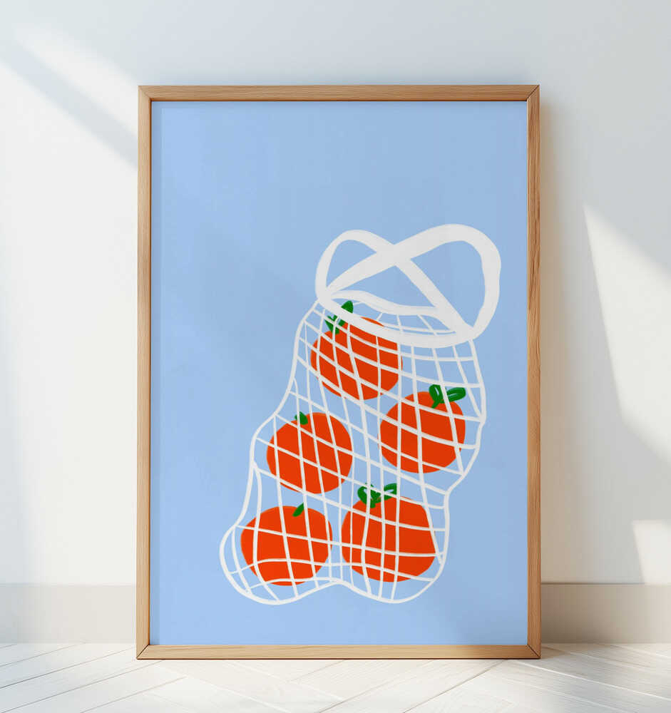 Tomatoes in Mesh Poster