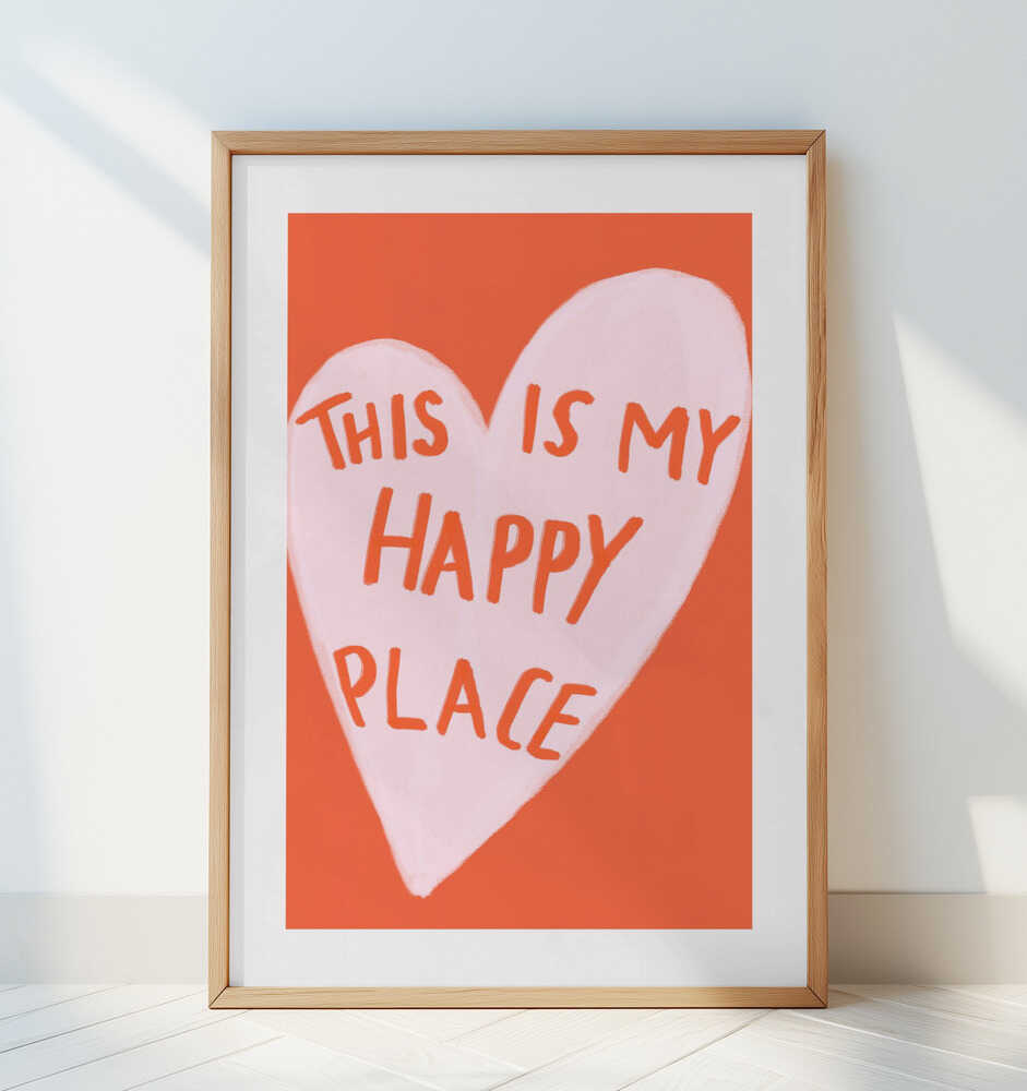 Happy Heart Message Poster