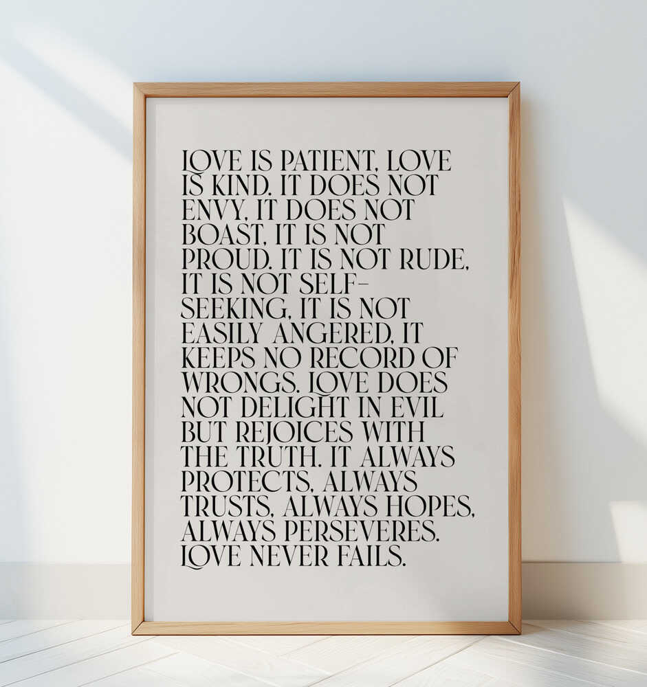 Kærligheden Svigter Aldrig Plakat