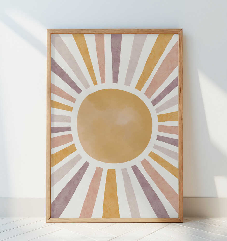 Watercolor Sun Poster