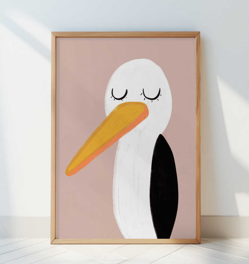 Peaceful Stork Poster