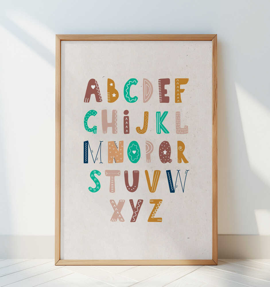 Whimsical Alphabet Poster