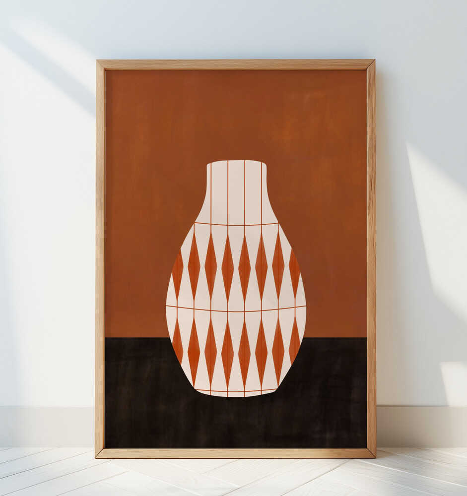 Terracotta Vase Poster