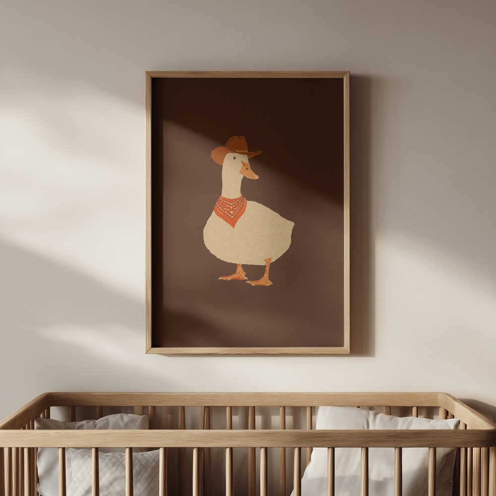 Bo the Cowboy Duck Poster