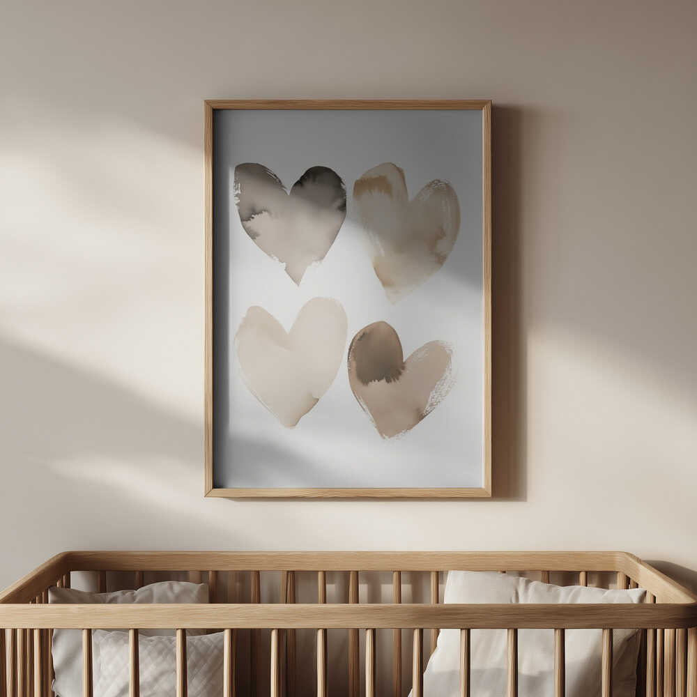 Earthy Hearts Poster