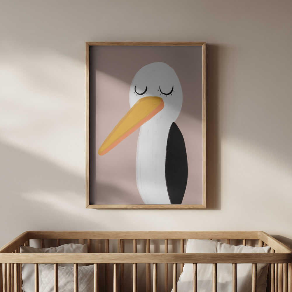 Peaceful Stork Poster