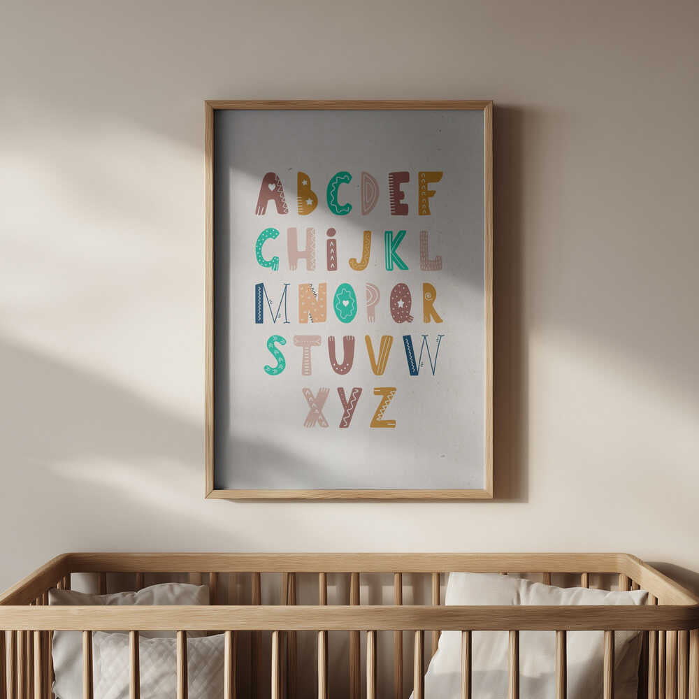 Whimsical Alphabet Poster