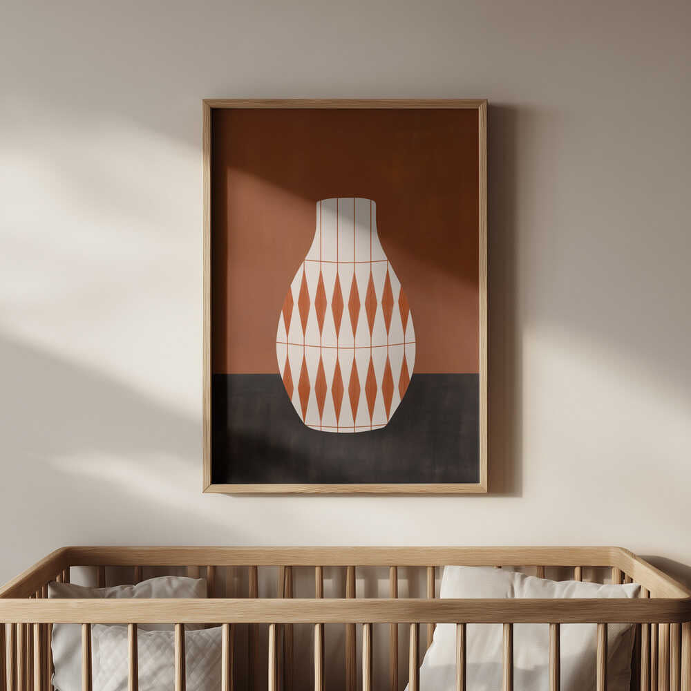 Terracotta Vase Poster